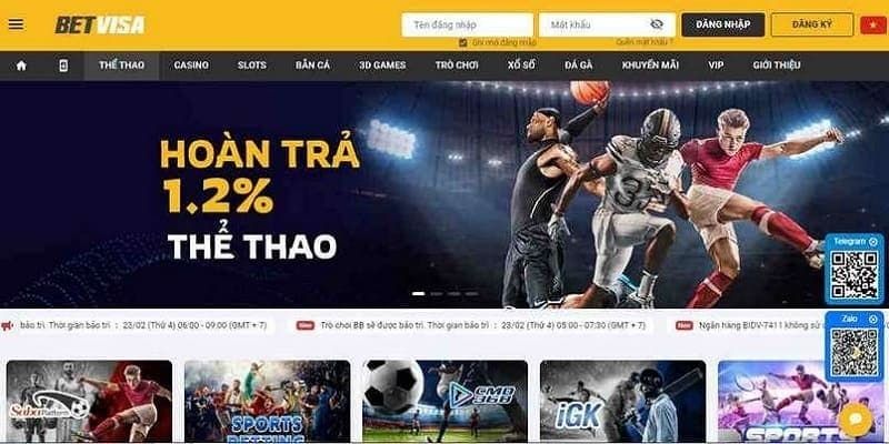 Chương trình khuyến mãi BETVISA hoàn trả